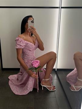 {{photo.Alt || photo.Description || 'Платье длины миди с акцентным разрезом NA 4321 (рукав 1/3)'}}
